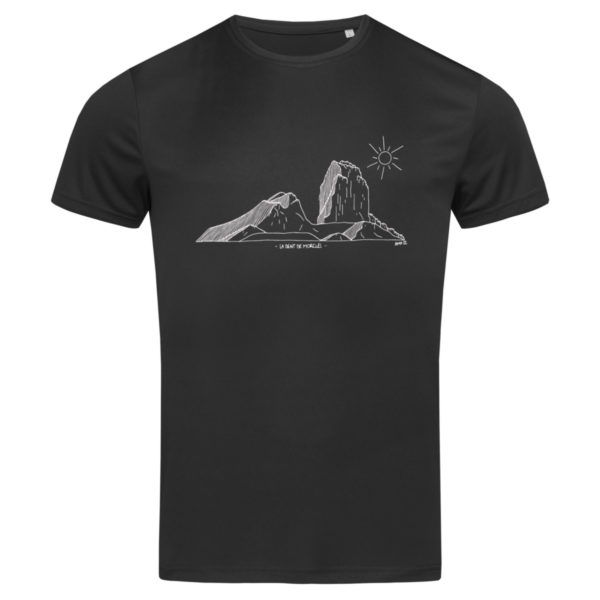 T-shirt sportiva maschile il Dent De Morcles