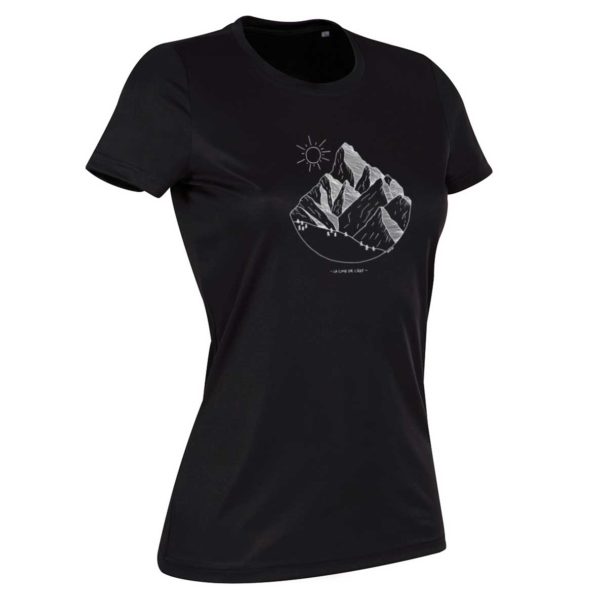 Cime-de-l&#39;est --- t-shirt-femme-sport-noir