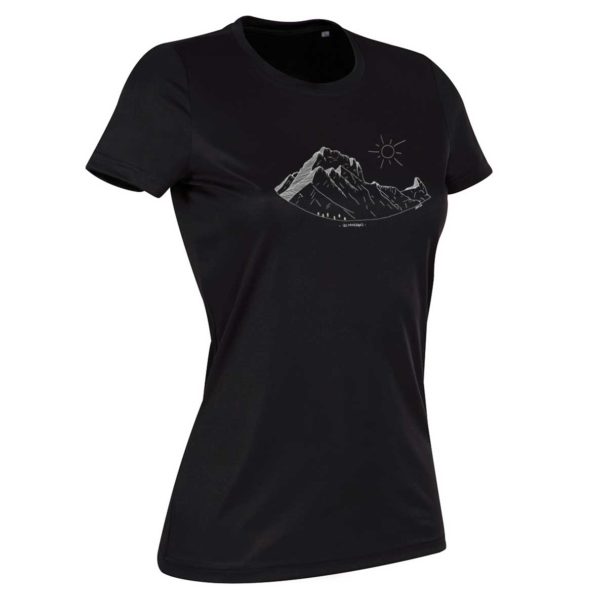 Les-Moverans --- T-shirt-sport-femme-noir