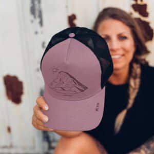 casquette filet mauve