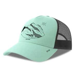 casquette filet turquoise